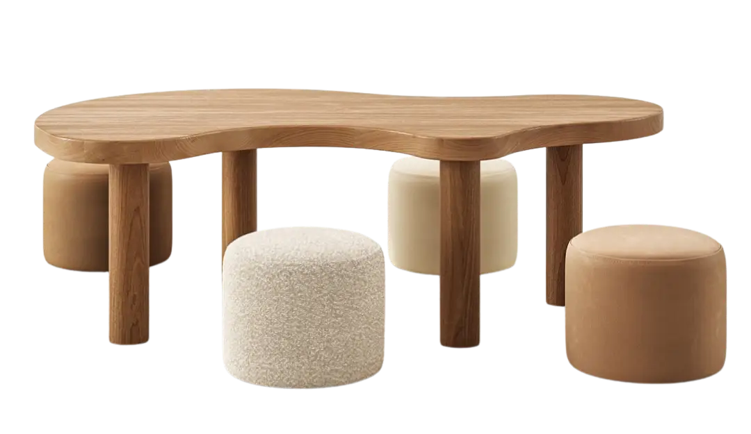 Mesa Orgânica Baby Wood