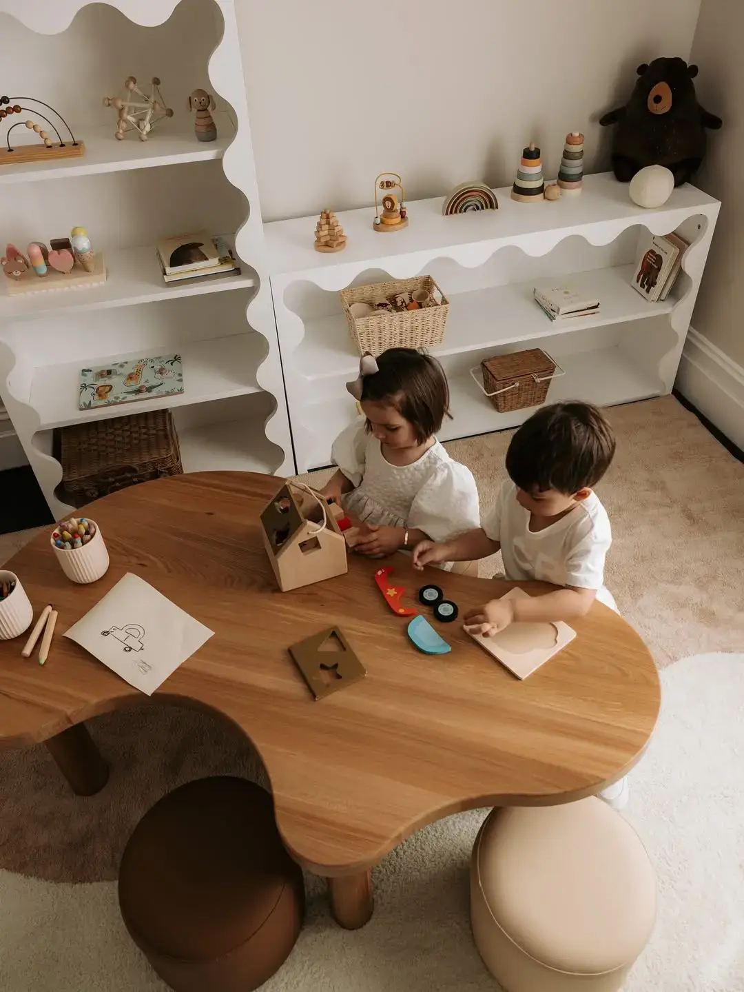 Mesa Orgânica Baby Wood